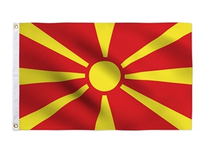 <span class=keywords><strong>Bandera</strong></span> <span class=keywords><strong>de</strong></span> <span class=keywords><strong>Macedonia</strong></span> <span class=keywords><strong>del</strong></span> <span class=keywords><strong>Norte</strong></span> 3x5 pies, poliéster, para exterior e interior, con cabecera <span class=keywords><strong>de</strong></span> lona y doble costura con dos ojales <span class=keywords><strong>de</strong></span> latón. - Product Image 1