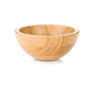 Bols de service en bois brun naturel pour ustensiles de cuisine polyvalents, table, maison et hôtels, bols de service pour aliments et salades - Product Image 3