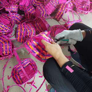 Panier cadeau de pâques en bambou 2023, disponible en Stock, prêt à être expédié - Product Image 6