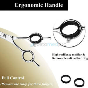 Ciseaux pour éclaircir et texturiser les cheveux, en acier inoxydable, outils de coupe de cheveux de salon, ciseaux de texturation pour barbier - Product Image 3