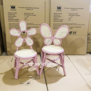 Silla Infantil de Ratán Moderna Hecha a Mano para Eventos al Aire Libre y en Interiores, Cumpleaños, Bodas, Recepciones - Fábrica OEM en Vietnam - Product Image 5