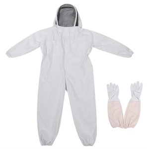 Conjunto de traje de apicultura blanco Traje transpirable de malla de tres capas para apicultores Equipo de protección personal - Product Image 2