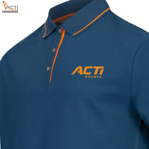 Nouveau Style hommes polos en bas quantité minimale de commande mode hommes polos évacuation de l'humidité coton tissu hommes polos - Product Image 5