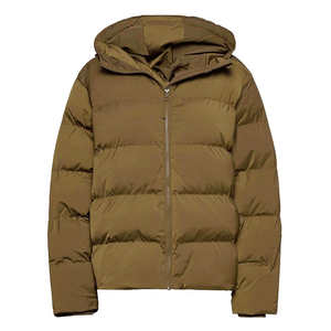 Veste matelassée légère à col montant personnalisée pour homme, style streetwear, brillante, chaude pour l'hiver - Product Image 1