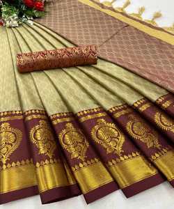 Lancement d'un nouveau Saree de créateur avec jacquard Work Prix le plus bas du marché Surat Gujarat Vêtements ethniques - Product Image 5