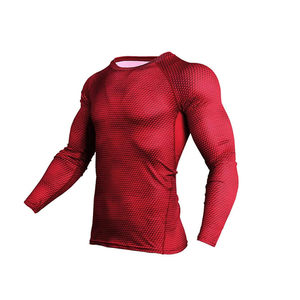 Nouveauté 2025 – Maillot de sport à manches longues pour homme, qualité supérieure, OEM/ODM, respirant, séchage rapide, personnalisable, en polyester - Product Image 2
