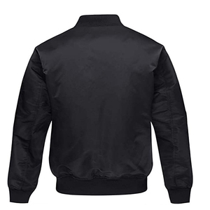 Blouson de baseball universitaire personnalisé avec broderie vierge Blouson de baseball en soie Blouson bombardier en satin pour homme - Product Image 4