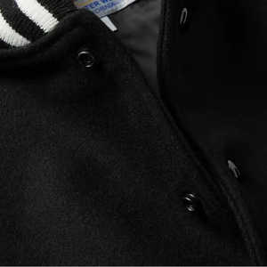 แจ็คเก็ตวาร์ซิตี้แบบสั่งทำคุณภาพสูง เคลือบผิวอย่างดี ตัวเสื้อทำจากผ้าขนสัตว์ คอตั้ง สวมใส่ในฤดูหนาว แจ็คเก็ตผู้ชายทันสมัย - Product Image 6