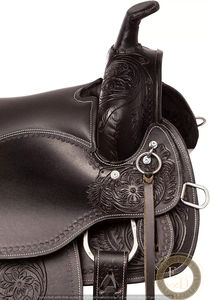 อานม้าหนังแท้พรีเมี่ยมแบบชาวตะวันตกทำด้วยมือสำหรับประสิทธิภาพการแข่งแบบทรงกระบอกแสดงม้าน้ำหนักเบาสวมใส่สบาย - Product Image 2