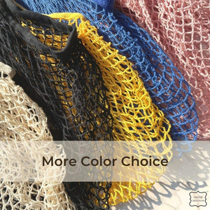 Sacs en maille de coton réutilisables, emballage de fruits et légumes, sac fourre-tout d'épicerie en toile de grande capacité pour le shopping - Product Image 5