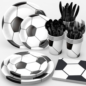Set <span class=keywords><strong>de</strong></span> Decoración para Fiestas Biodegradable y Desechable con Temática <span class=keywords><strong>de</strong></span> Fútbol, Ecológico, <span class=keywords><strong>Navidad</strong></span>, Deportes - Product Image 1