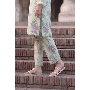 Ensemble décontracté de marque 2 pièces en mousseline de soie imprimée numérique TC-1592 pour printemps/été - Product Image 2