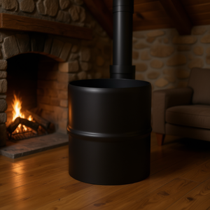 Conexión de chimenea para estufa de pellets MELTLINE PN817M, negro mate, 8 cm, sin junta, para chimeneas de fumistería - Product Image 3