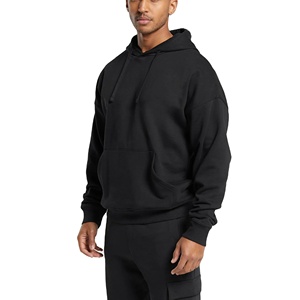 Pullover in pile di <span class=keywords><strong>cotone</strong></span> stampato personalizzato di qualità Premium all'ingrosso felpa con cappuccio pesante oversize a goccia - Product Image 1