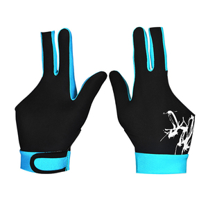 New Style One Hand Billiard Glove Three Fingers Snooker Billiard Glove Strengthen OEM Custom Strength for Billiards - Product Image 1