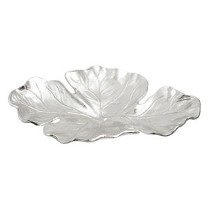 Plato de hoja de metal hecho a mano, diseño elegante, perfecto para decoración de mesa de comedor y configuración de exhibición interior del hogar - Product Image 1