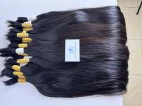 Meilleures ventes : Cheveux vierges bruts non traités doublement étirés de haute qualité, lots de cheveux vietnamiens en vrac provenant d'un fournisseur vietnamien.