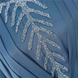 Venta al por mayor bordado frente abierto Kaftan mujeres modesto musulmán Abaya vestido en Dubai Turquía estilo para fiestas para ropa islámica - Product Image 3