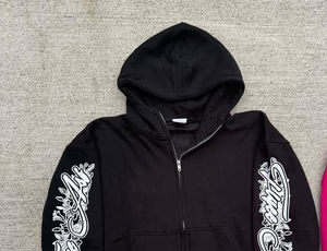 Cotton Fleece Custom Plain Cotton Blended Pakistan Made Best Product Screen Printing Hoodies for Men - Product Image 6