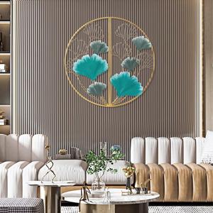 Increíble diseño de hojas decoración de pared para el hogar Hotel restaurante sala de estar decoración Color dorado en forma de hoja montado en la pared artes colgantes - Product Image 6