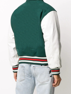 2023 OEM Brodé En Cuir Manches Varsity Vestes Laine Corps Baseball Uniforme Veste - Product Image 5