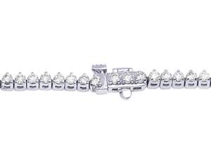 Cadena de eslabones de tenis personalizada hecha en oro blanco de 10K con diamantes cultivados en laboratorio, perfecta para hombres y mujeres - Product Image 4