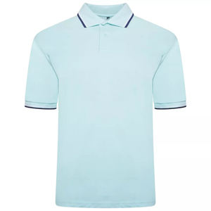Chemises polo pour hommes en coton piqué, manches courtes, uni, pour l'été - Product Image 6