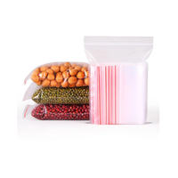 Sac à fermeture éclair réutilisable en plastique PET transparent avec emballage refermable avec logo personnalisé pour vêtements et aliments utilisation en magasin