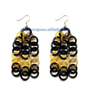 Boucles d'oreilles à clip en corne de buffle à la mode VE013 pour les fêtes de mariage - Product Image 1