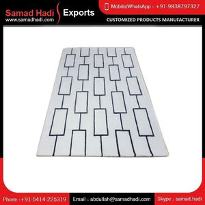 Dernier modèle de tapis personnalisé haut de gamme, tufté à la main, brodé par des artisans, en laine et viscose, avec latex premium antimicrobien, à boucles tuftées à la main - Product Image 6