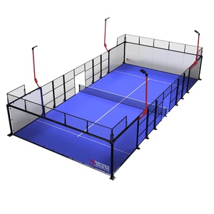 Cancha de Pádel Panorámica Profesional, Cancha de Pádel al Aire Libre, Terrain de Pádel, Equipo para Cancha con Techo - Product Image 1