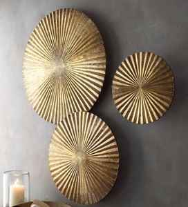 Metal hecho a mano MDF decoración de pared de madera latón único aluminio Mango Acacia Pino excelente artesanía para colgar en la pared - Product Image 1