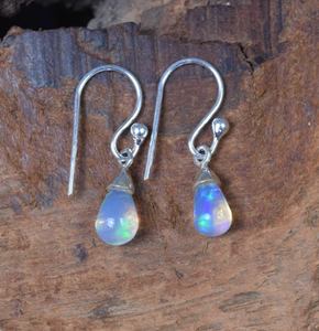 Ethiopian <b>Opal</b> 925 Sterling Silver Natural <b>Opal</b> Gemstone Drop <b>Earring</b> October Birthstone Natural Stone Factory Price Jewelry - Product Image 3