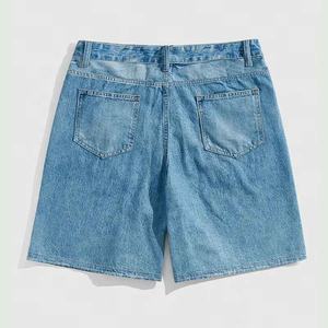 Pantalones cortos de gimnasio de entrenamiento informal para hombre, novedad de verano, patrón sólido de moda con bordado de logotipo personalizado - Product Image 5