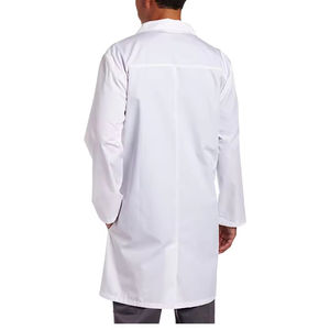 Blouse de laboratoire en coton blanc de qualité supérieure avec tissu respirant à manches longues et poches utilitaires pour les cliniques hospitalières et les laboratoires - Product Image 5