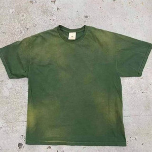 เสื้อยืดผ้าฝ้าย100% วินเทจสำหรับผู้ชายเสื้อครอปคอกลมแขนสั้นทรงโอเวอร์ไซส์ผ้าคอตตอนทรงหลวม bpxy พอดีกับแสงแดด - Product Image 1