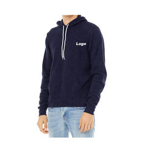 Sudadera con capucha de lana de algodón 100% para hombre, estilo de gran tamaño, logotipo personalizable básico, mezcla de algodón, Sudadera con capucha de alta calidad - Product Image 1