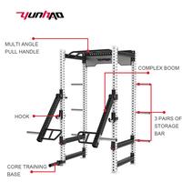 Rack à haltères en acier commercial de qualité supérieure Cage de musculation Équipement de fitness