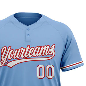 Camisetas de Béisbol Personalizadas al por Mayor para Hombre, de Alta Calidad, 180g, Secado Rápido, Transpirables, Cuello en V, Sublimación, Lisas - Product Image 3