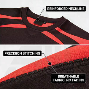 Camiseta de Fútbol Personalizable para Jugador, Unisex, Verano, Corta, Estampada, de Secado Rápido, Transpirable, Deportiva, Alta Elasticidad - Product Image 5