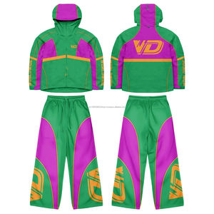 Conjuntos de Chaqueta Cortavientos para Niños, Estilo Moderno, Paneles Decorativos, Tallas Grandes, Cómodos, Conjuntos Casuales con Logotipo - Product Image 3