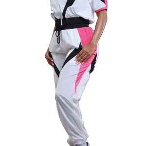 Conjunto Deportivo de Dos Piezas al por Mayor, Chaqueta Cortavientos de Longitud Completa con Forro de Malla, Cierre de Cremallera, Logotipo Bordado Estampado, Ropa Deportiva para Mujer - Product Image 6