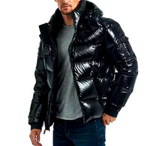 Chaqueta acolchada para hombre de calidad superior de gran venta con nuevo diseño de cremallera pesada y plumón de burbujas: una nueva adición elegante - Product Image 2