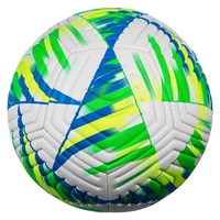 Ballons de football promotionnels cousus à la machine, nouveau style, haute qualité, sur mesure, pliables, logo personnalisé, différents sacs en filet