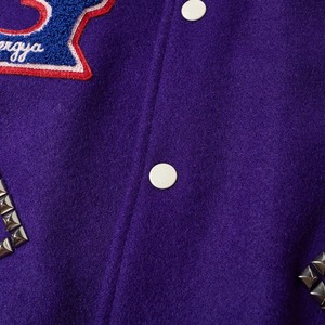 Personalizado equipo de la Escuela Secundaria de cuero de manga bordado de béisbol Letterman chaquetas universitarias para los hombres - Product Image 5