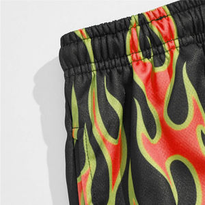 Short de basket-ball pour homme Short de sport décontracté avec logo personnalisé Fermeture élastique à la taille Imprimé numérique Short pour homme à motif uni - Product Image 6