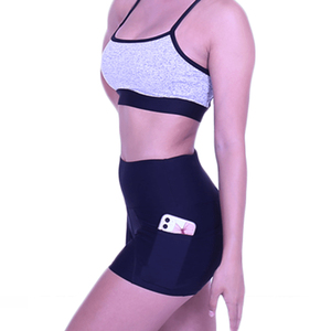 Hot Sales High Waisted Running <b>Shorts</b> 2026 Side Phone Pockets No Front Seam Women's Biker <b>Shorts</b> - Product Image 5