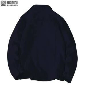 Veste en jean longue extensible sur mesure pour hommes Veste en jean pour hommes en coton bleu hiver Veste en jean unie pour hommes grande taille - Product Image 4