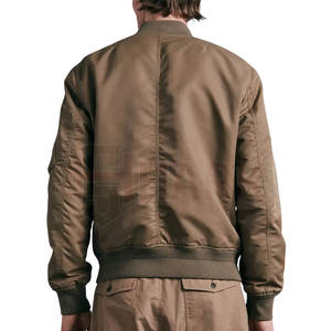 Chaqueta de bombardero de invierno para hombre, lona de estilo callejero con logotipo personalizado, último diseño y patrón de letras al por mayor - Product Image 2