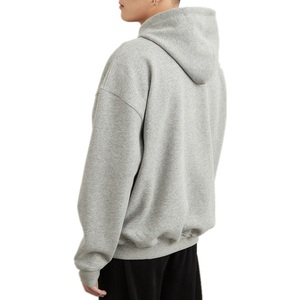 À la mode polaire Baggy gaufrage pull surdimensionné sweats à capuche pour hommes personnalisé 3d Logo imprimé sweat à capuche en relief - Product Image 4